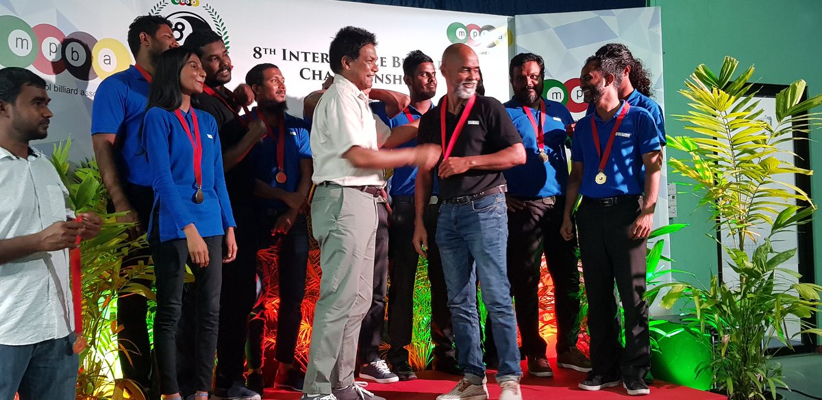 MACLmedia's tweet photo. Congratulations MACL billiard team, the champions of the 8th Inter Office Billiard Championship 2020. Our team played exceptionally well against MPL at the final match &amp; we are extremely proud of our team.
A big shout out to all our supporters &amp; a big thank U for @maldivespool https://t.co/nQgtRqHH6D