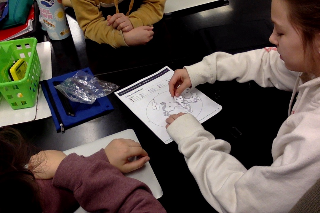 GieselmannMrs's tweet photo. 6th graders using Alfred Wegner's evidence of fossil records and continental shapes to recreate Pangaea! https://t.co/WtdDNYuulJ