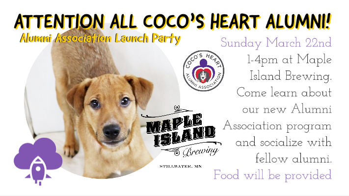 chdogrescue's tweet photo. Come hangout with other Coco's Heart Adopters and learn about our new Alumni Association ! #cocosheartalumni
#DogLover #cocoheartdogrescue #RescueDogs https://t.co/4CJijolINg