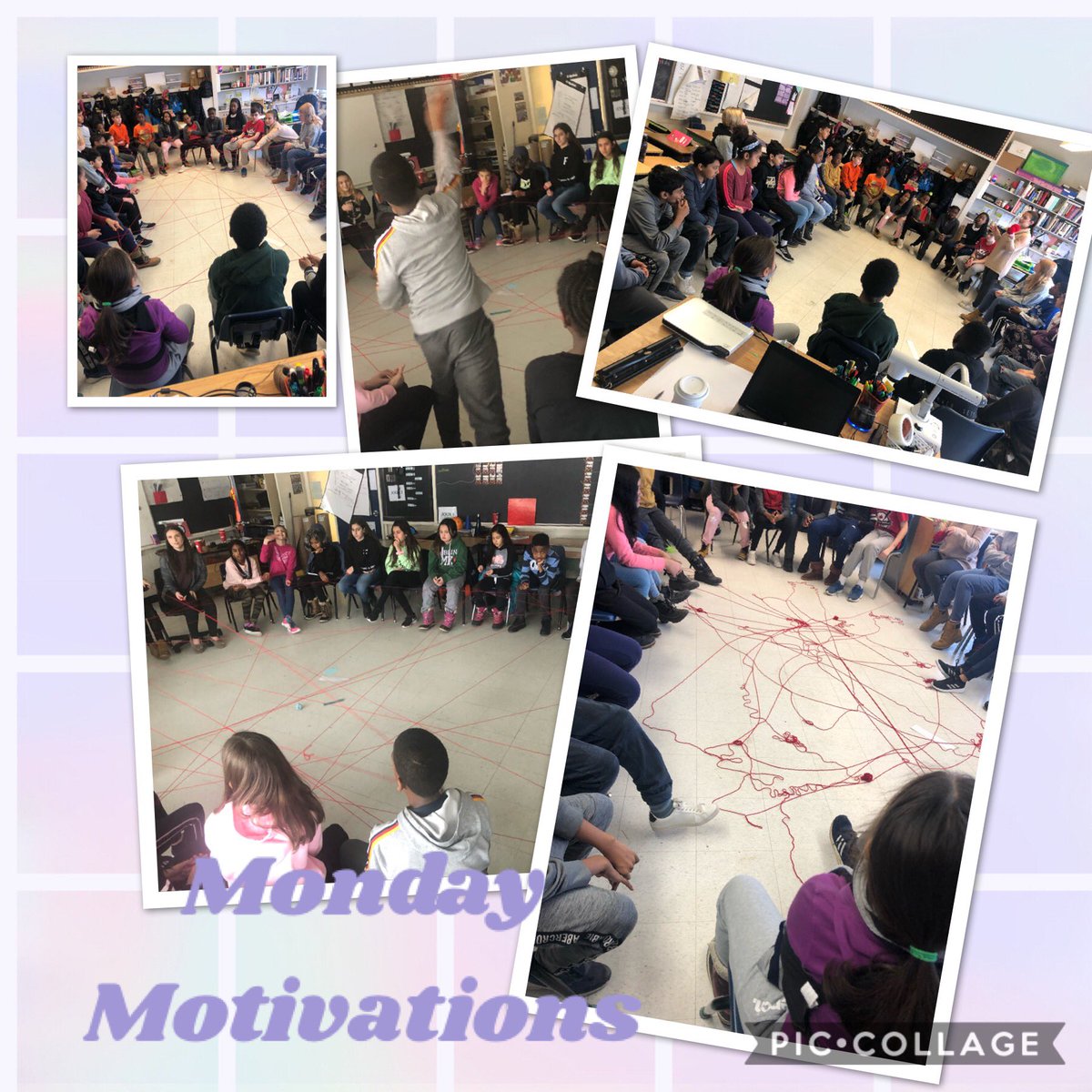 MmeSLarocque's tweet photo. Our student teacher introduced herself by demonstrating to our classes how our diversity makes us strong. Each student adds to this strength with unique facts about themselves. In doing this, the students add to the web and build a stronger community. @WGMillerSchool https://t.co/F2XE7du2tY