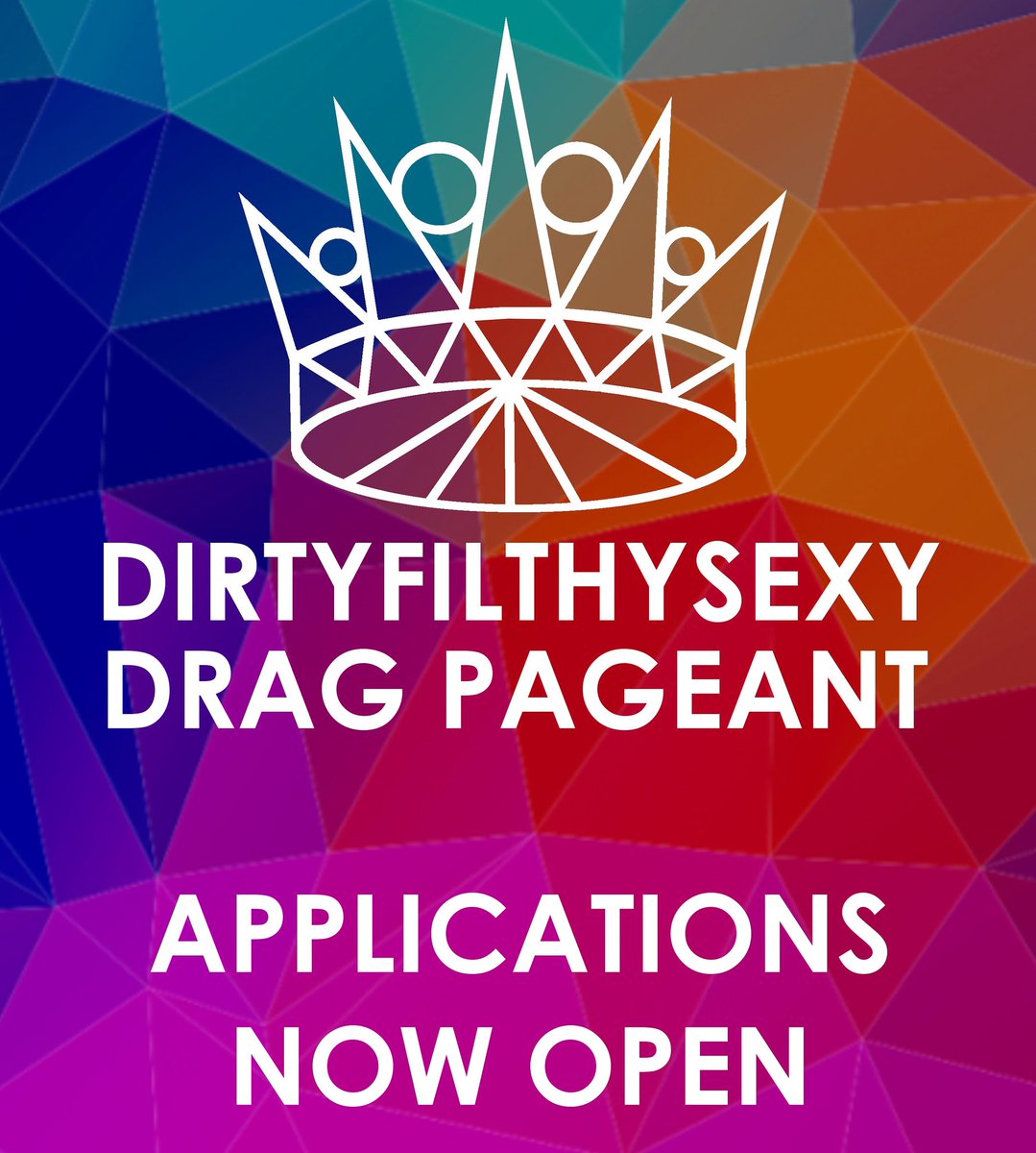 *Applications for competitors are now open. Must be 18+ and applying as individuals (no doubles/groups)
*all forms of drag and gender expression/performance with no restrictions or limitations welcome.
*Email pageant@dirtyfilthysexy.co.uk for details and your application pack!
