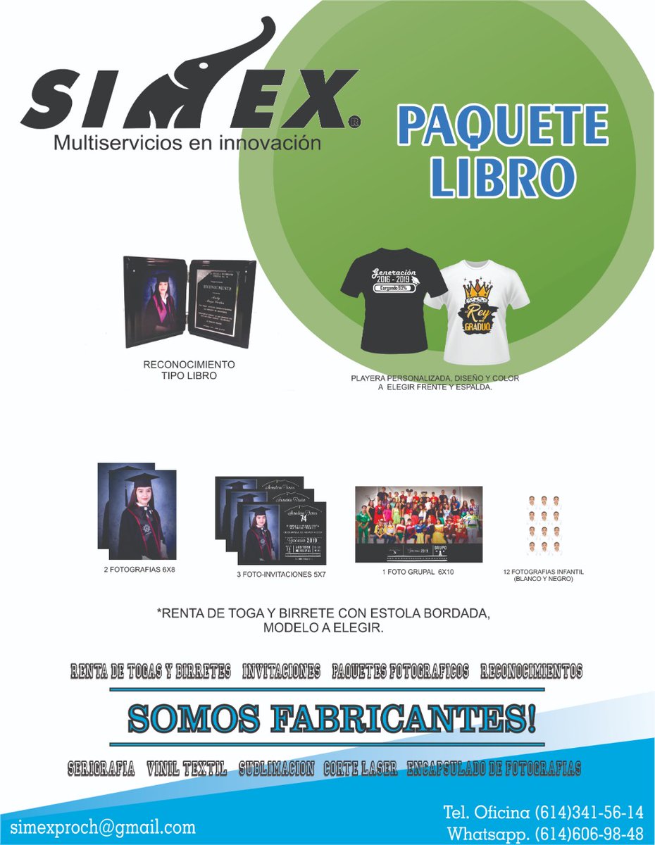 simex79668790's tweet photo. CONOCES NUESTROS PAQUETES DE GRADUACIÓN 2020? #GRADUACIONES #UACH #COLEGIOS #medallas #personalizado #premiaciones #torneos #carreras #escuelas #futbol #basquetbol #voleibol
#natacion #karate #taekwondo #deporte #router #acrilico #cortelaser #corterouter #cnc#publicidad https://t.co/AgsgxBPpsP