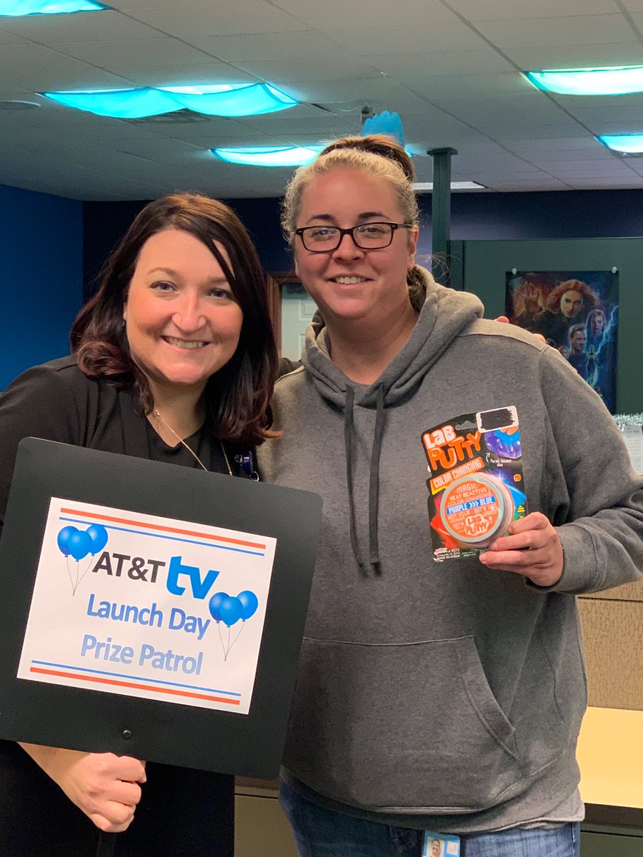 AT&amp;T TV prize patrol delivering prizesto our next three sellers! Congrats Shawn, Sandy and Abbey!!! Keep those AT&amp;T TV sales rolling in!!! <a href="/ShellyBradley15/">Shelly Bradley</a> <a href="/ruthtadlock/">Ruth Tadlock</a> <a href="/AdamMiller0615/">Adam Miller</a> <a href="/JoshHixenbaugh/">Joshua Hixenbaugh</a> <a href="/carawfields/">Cara Fields</a>