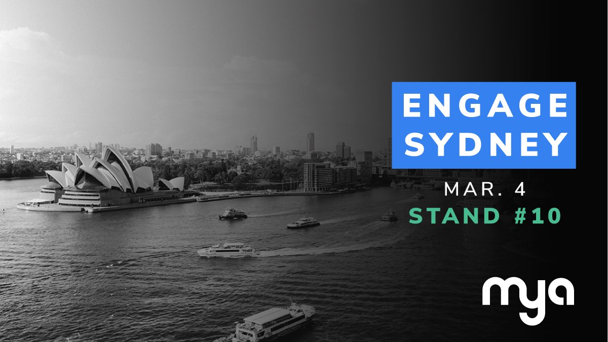 MyaSystems's tweet photo. The Mya team will be at @Bullhorn Engage in Sydney THIS WEEK! Come by Stand 10 to see how Mya benefits Bullhorn customers, and find out how our conversational AI can transform your recruiting team on 3/4! https://t.co/tKdZ7RY4Rw
#BullhornEngage #conversationalAI #AIforRecruiting https://t.co/oPqrxXF9qs