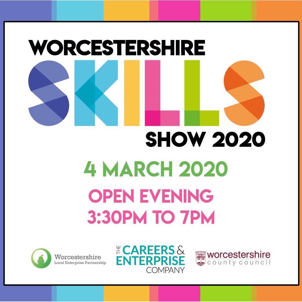 CEC_Worcs's tweet image. #WorcestershireHour, it's not too late to come along to the #WorcsSkillsShow on Wednesday! The show is open from 3:30 until 7pm for the general public, bring your child along so they can take part in exciting #careers activities to identify their future career!
