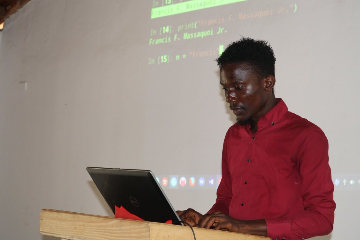 pythonliberia's tweet photo. Our first meetup for the year introducing beginners into python programming. Better days ahead. #python101 #pyliberia. Thanks to @CCEmenike for the coordination and Francis for helping lead the training. You guys rock https://t.co/TAYA600Niq