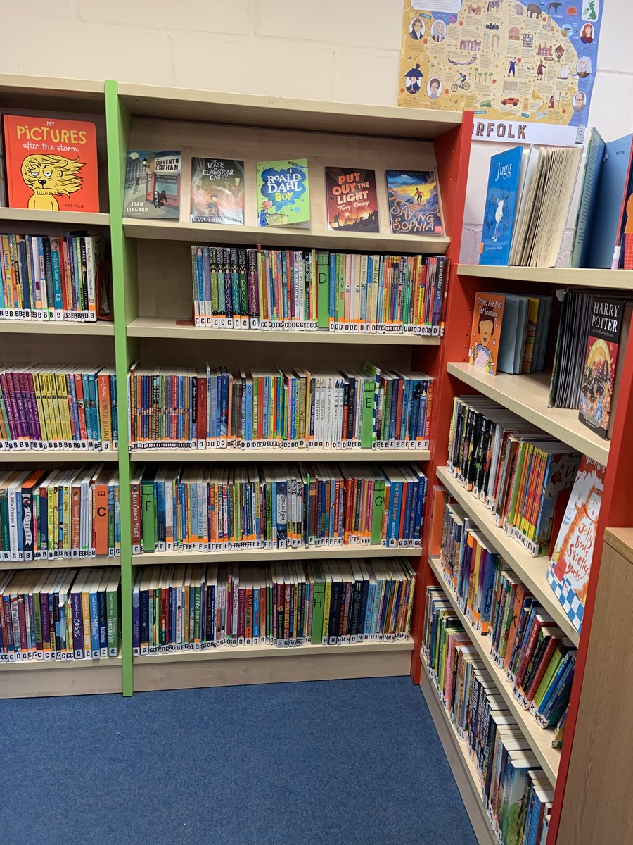 Thanks to <a href="/NorfolkCBC/">Norfolk Children's Book Centre</a> for  the amazing refurbishment of our school library! Inspiring our readers, making sure they have the best.