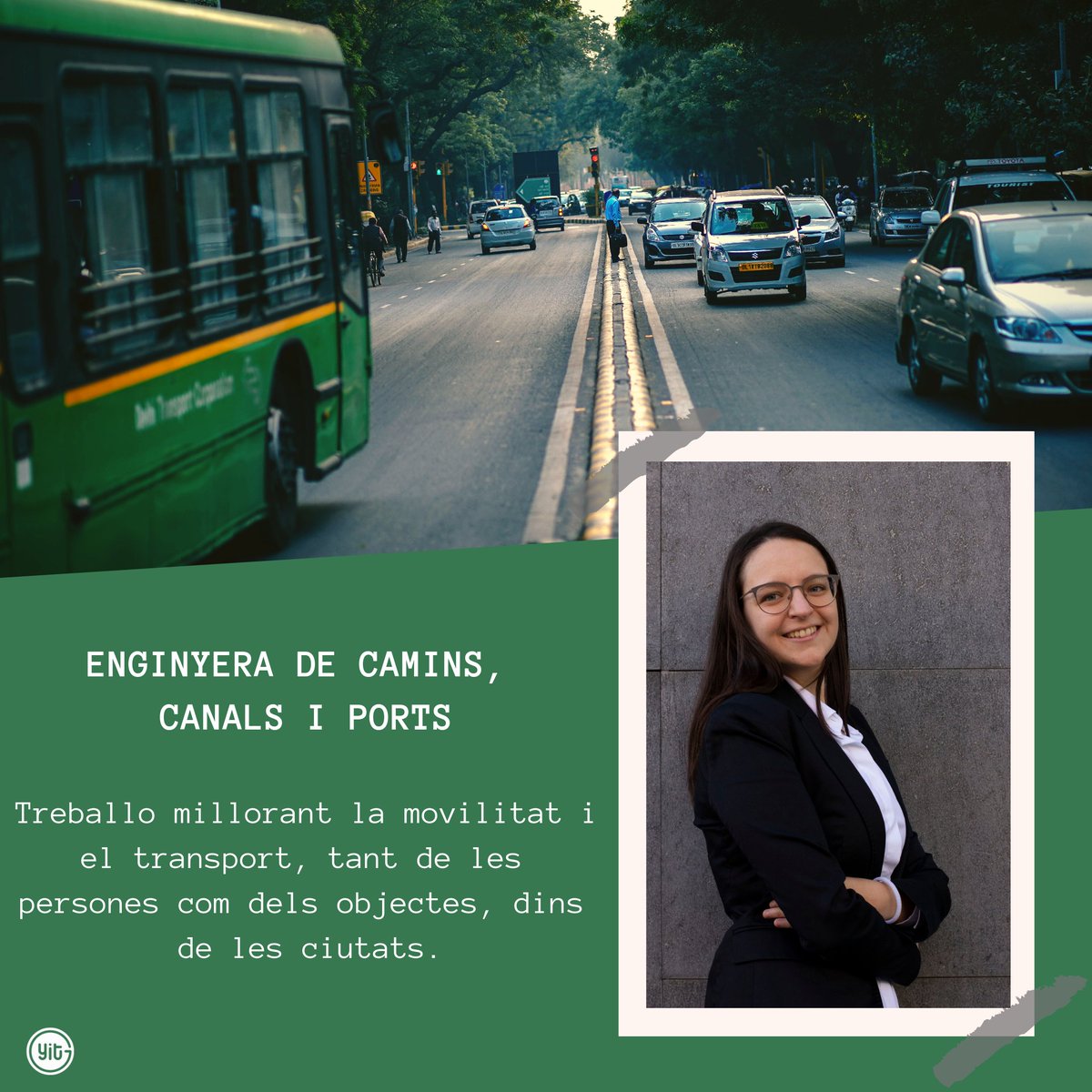youngitgirls's tweet photo. #MeetYoungITGirls 🚀
La @SaraGPages és enginyeria de camins, canals i ports, i treballa a CINESI.
En un futur vol seguir treballant per millorar la mobilitat a les ciutats i arreu del territori. A les YITG, la Sara és la coordinadora de tresoreria. #enginering #womenintech https://t.co/8ZPwht60Jy