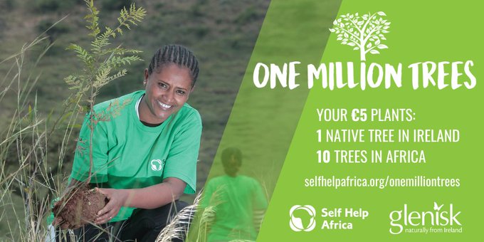 I've just planted 11 #trees for a fiver via the @selfhelpafrica and @Glenisk #OneMillionTrees campaign! £5 plants 1 native tree in Ireland and 10 trees in Africa. Get involved here: selfhelpafrica.org/onemilliontree… 🌳💚