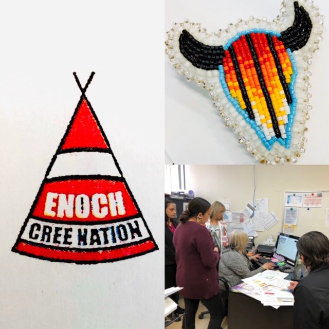 LDoran_DG_IAB's tweet photo. Session de formation donnée aujourd’hui par le bureau régional de l’Alberta et de l’administration centrale au personnel du conseil de bande de la nation Enoch Cree #440. Une session de réception d’applications de la carte du CSSI fut aussi offerte aux membres de la communauté. https://t.co/h2vgbUgilF