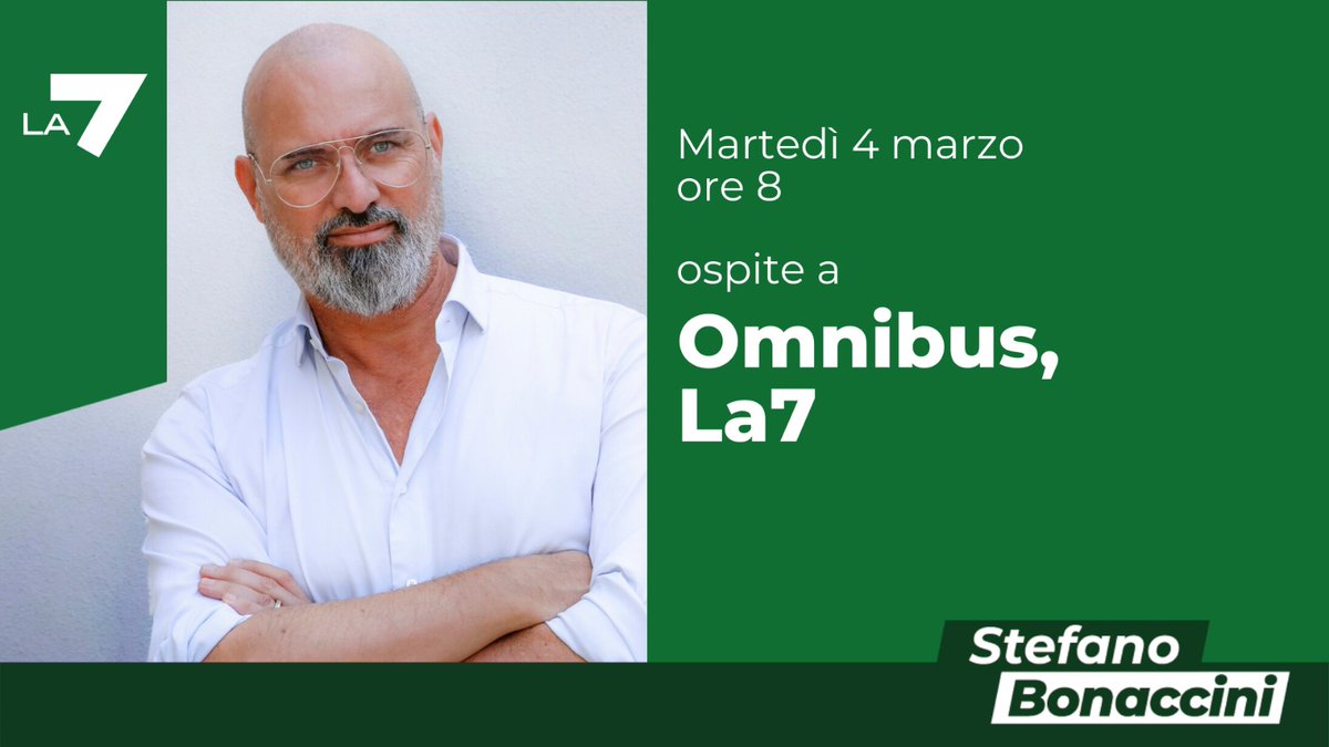 sbonaccini's tweet photo. Domattina alle 8 in diretta ad Omnibus, su La7. Vi aspetto 📺 https://t.co/rpCQ4Ddn1L