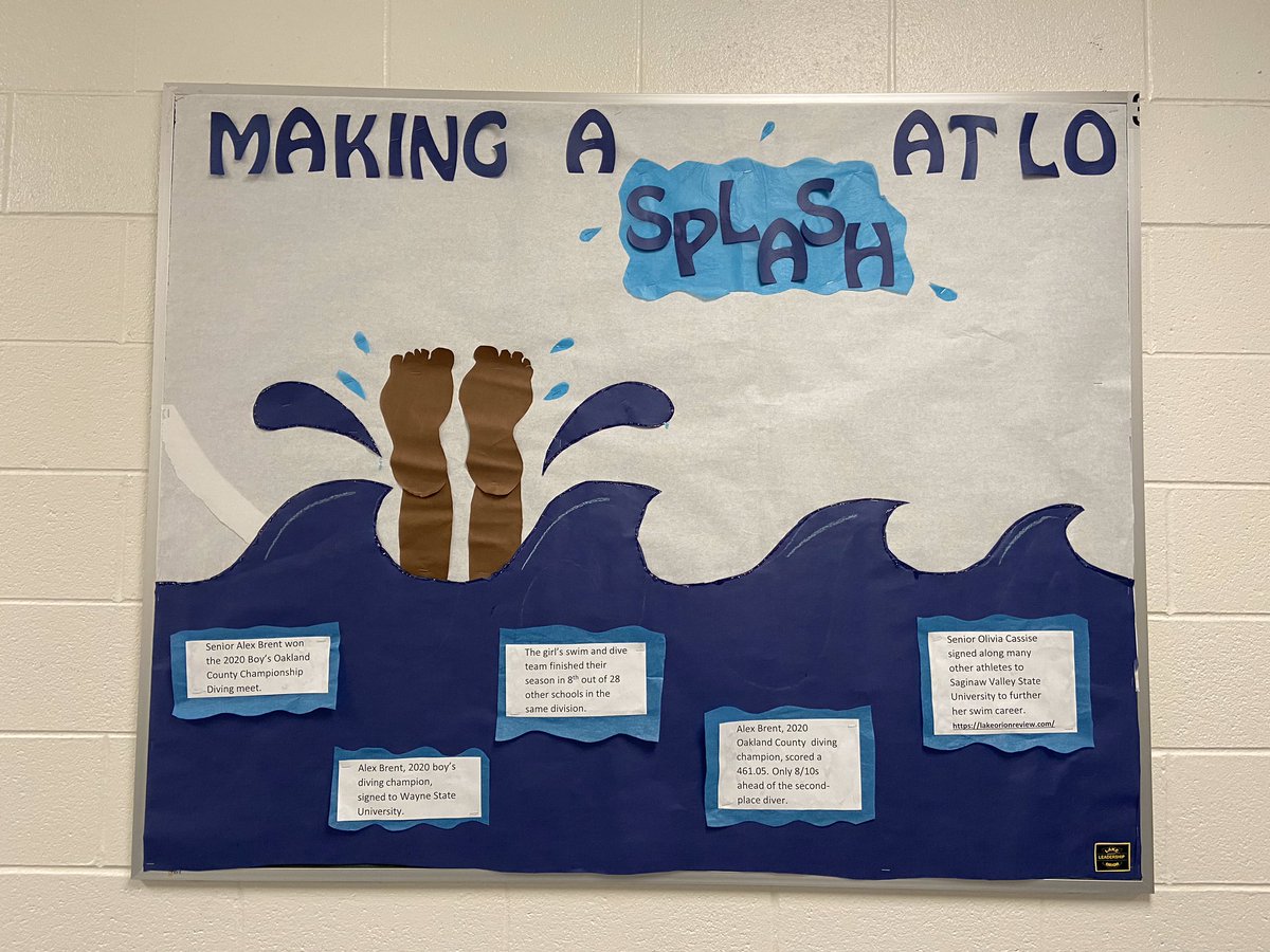 ellagerdemann's tweet photo. check out committee B’s board on updates on the LO swim and dive teams!! @lohsleadership https://t.co/SK0vGUGApU