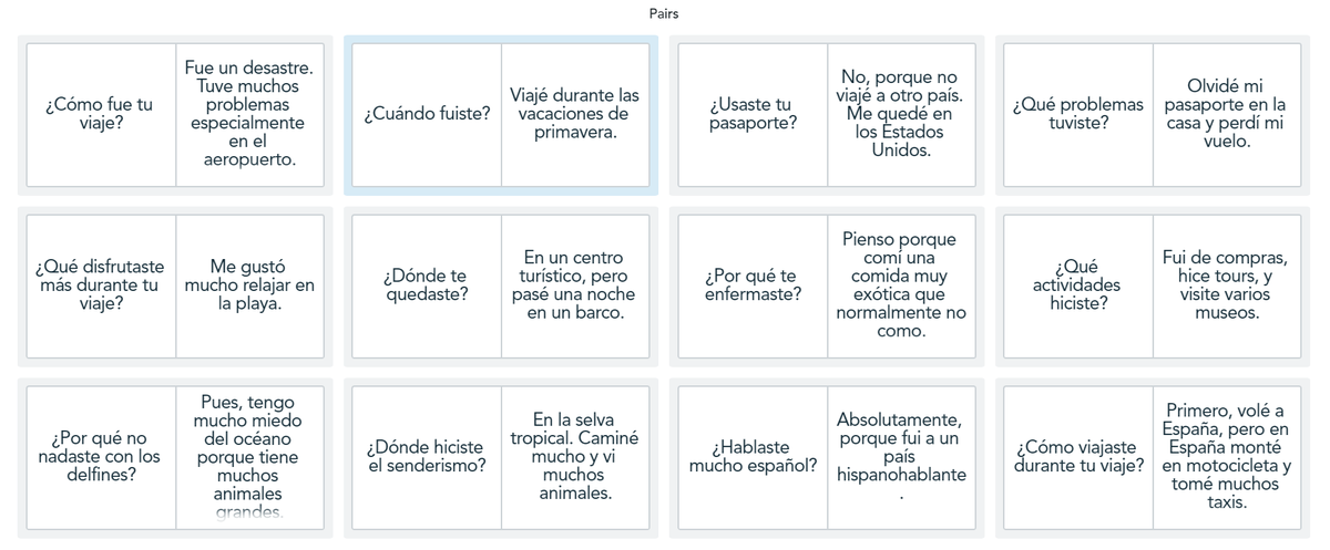 alenord's tweet photo. Testing out how to use @Nearpod to have students practice UNDERSTANDING questions by matching them to their answers. #langchat #interpersonalmode https://t.co/gz8tBmfAqc