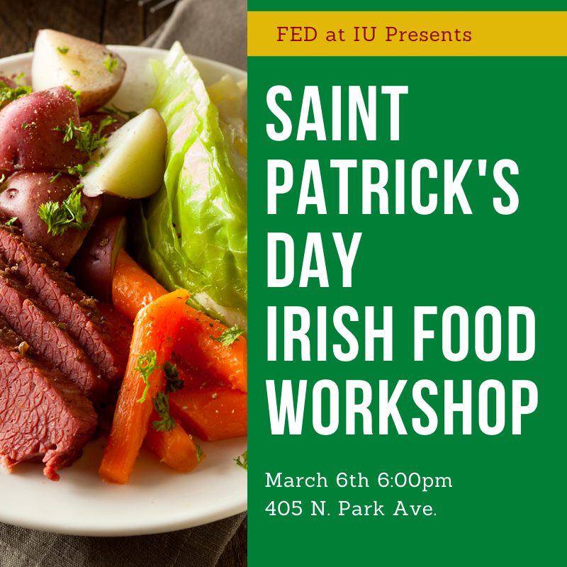 IUFoodInstitute's tweet photo. Alison Alkon Th 3/5, @iufoodeducation Irish Food 3/6, @HalloranVivian's keynote 3/6, & IUFP's Pasta Night 3/9. Join us for these events & more! #IUFI Newsletter | 2 March 2020 - https://t.co/Xdh26zKlcs #iufood #foodstudies #iufoodstudies #iufoodinstitute #FEDatIU #IUFP https://t.co/P6IhBRk3Qx