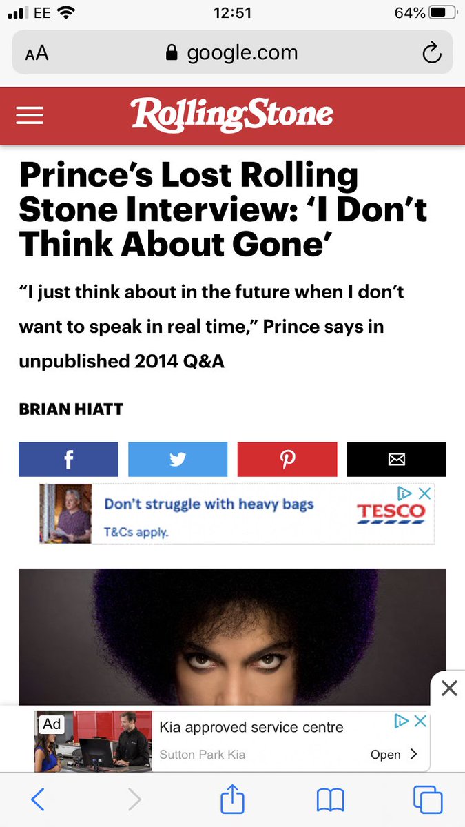 Prince continued to mention CT throughout the years.In 2014 in an unpublished Rolling Stone interview he said:“What I like is stuff that I can’t do. That I would never do. Like the Cocteau Twins, I would never do that.”