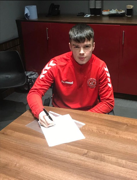Well done to Connor Eastham who signed a 2 year scholarship at Fleetwood Town FC tonight. A great achievement.