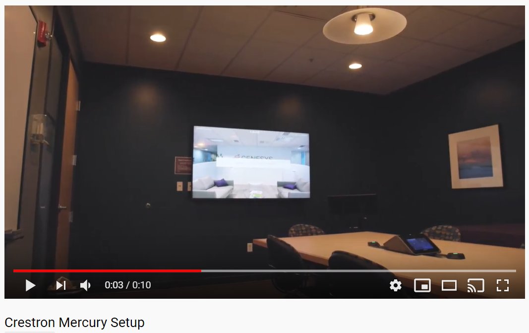 UltTechGroup's tweet image. Another quality Crestron Mercury setup from UTG.  Reach out to us if you want help updating your conference room.

youtu.be/_FcyVA69cZw