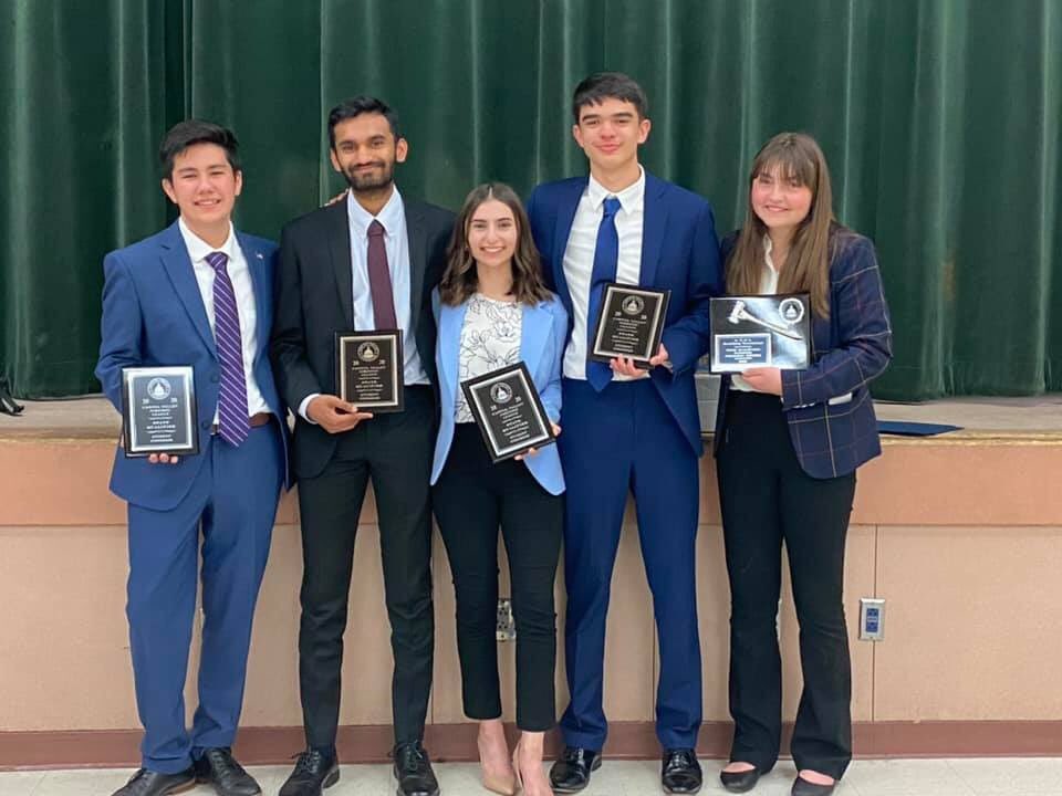 Congratulations to JFK High School students Joseph Maucieri, Rohit Jhawar, Sara Faraj, Sean Allin, and Lily Rusk for qualifying to this year’s California Speech &amp; Debate state championship! That’s 8 total from the school for the year!