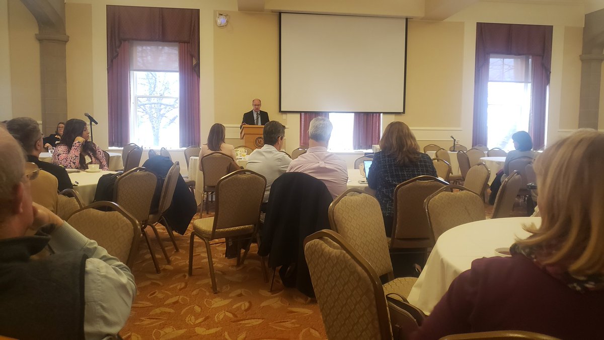 PittGradStudies's tweet photo. "How can we prepare for what education will be in 2025?" Now, @NNUrban explains the importance of graduate and professional students in the Plan for Pitt. #PittGradRetreat https://t.co/7zb7Jzeaq5