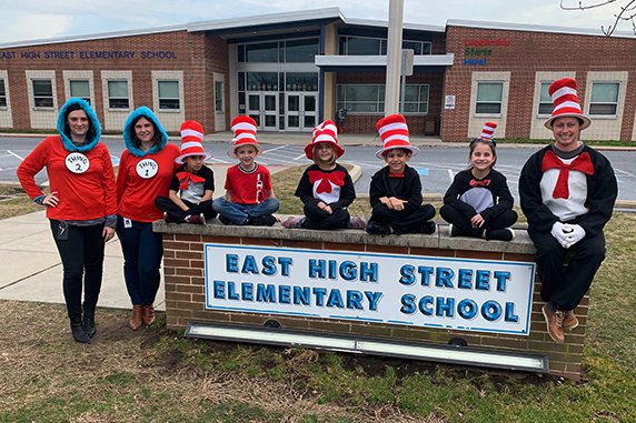 EASD students, faculty, and staff celebrated Read Across America Day today. The commemoration celebrated Dr. Seuss’s birthday and promoted literacy. To honor Dr. Seuss, many students and teachers dressed as their favorite Dr. Seuss characters. tinyurl.com/rsgj5cj