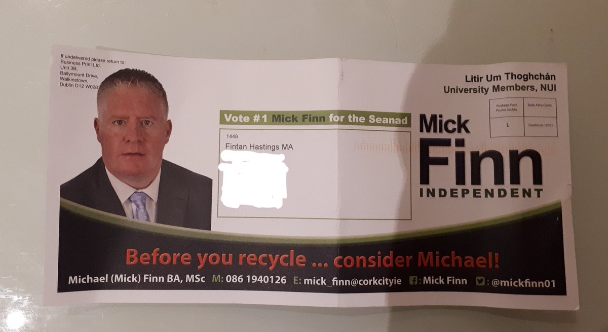 fintantweets's tweet photo. Now here's a man who truly understands and appreciates voter apathy! #Seanad #seanadvote https://t.co/Hjbldq5eep
