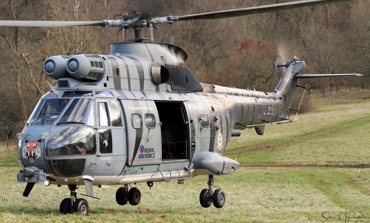 Tiger on the prowl!

Puma HC.2 of 28 Sqn OCU of <a href="/RAFBenson/">RAF Benson</a> on a training sortie recently.

<a href="/33SqnRAF/">33 Squadron RAF</a> <a href="/230SqnRAF/">230 ‘Tiger’ Sqn RAF</a>