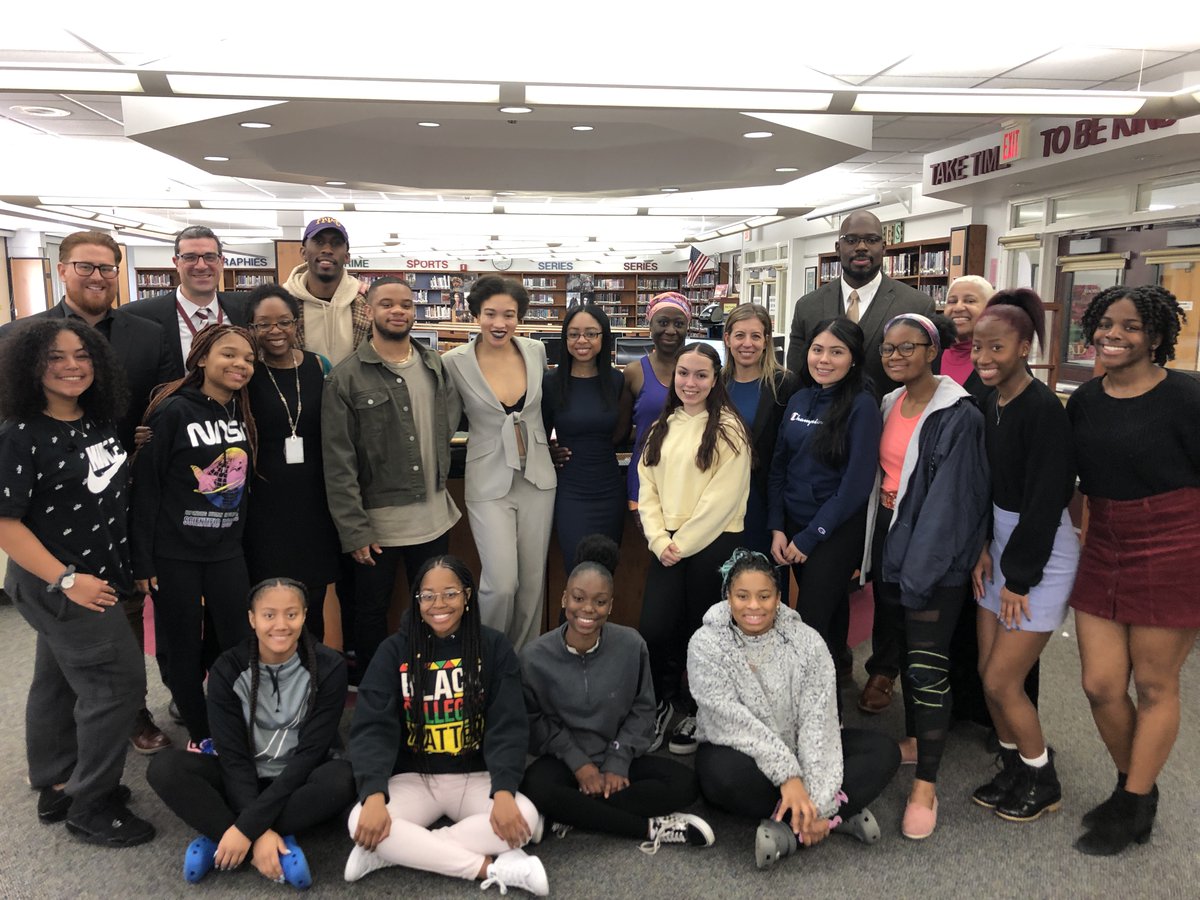 .@bayshorehs celebrated Black History Month with a series of seminars. Numerous guest speakers from different backgrounds visited the school and met with students during their class periods. Then, students took part in a school-wide assembly. #DreamLeadAchieve