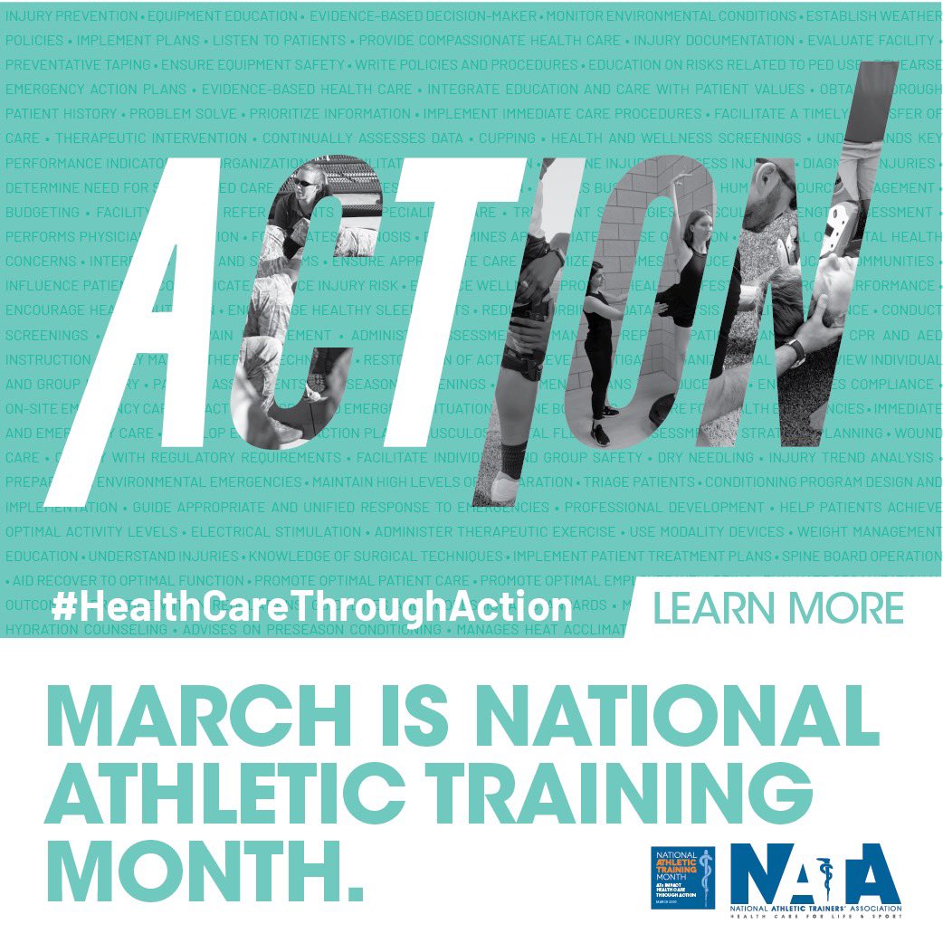 It’s National Athletic Training Month!! Stay tuned for Fun Facts everyday this month from Millbrook Athletic Trainers Cora MacKenzie and Brooke Burke!! 

#rollstangs I #gomillbrook | #stayhealthy #NATM2020