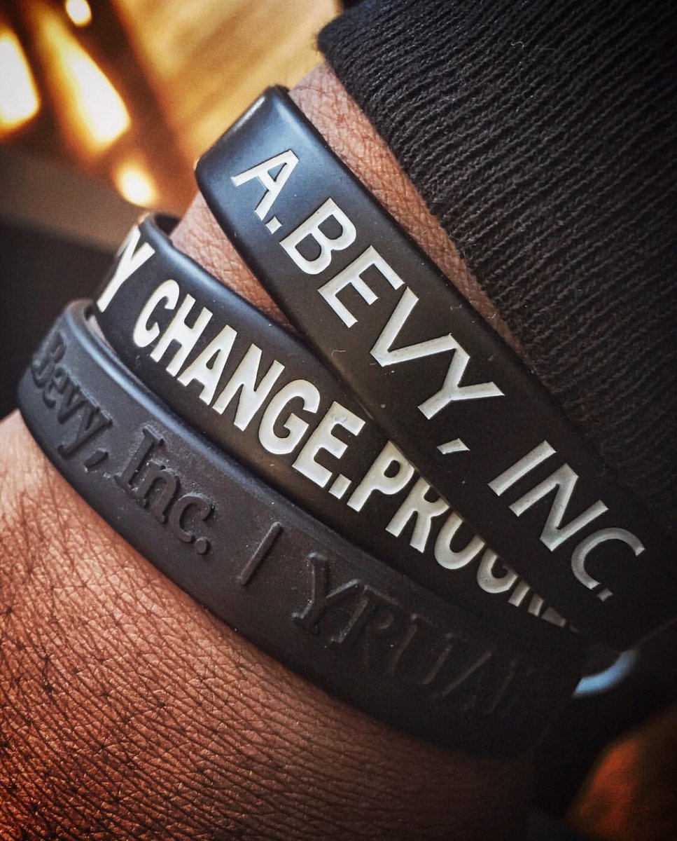 ABevyInc's tweet photo. In the early years of A.Bevy, our wristbands were one of the items that helped spread the word of our existence, mission, and especially our three pillars: #ChangeProgressionGrowth!
Should we bring back the classic wristband as we continue to celebrate 10 years? #ABevy10Years https://t.co/mhC69eY2m1