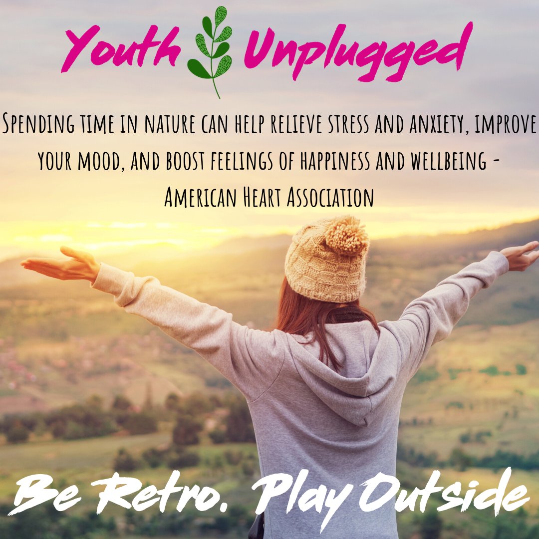 YouthUnplugged1's tweet photo. The Benefits of Being Outside!!!
#addiction #anxiety #depression #Mentalhealth #wellness #wellbeing #health #restart #igd #videogameaddiction #techaddiction #healthylifestyle #healthyliving #outside #americanheartassociation #youthunplugged #beretro #playoutside https://t.co/c0tUUNgLZn