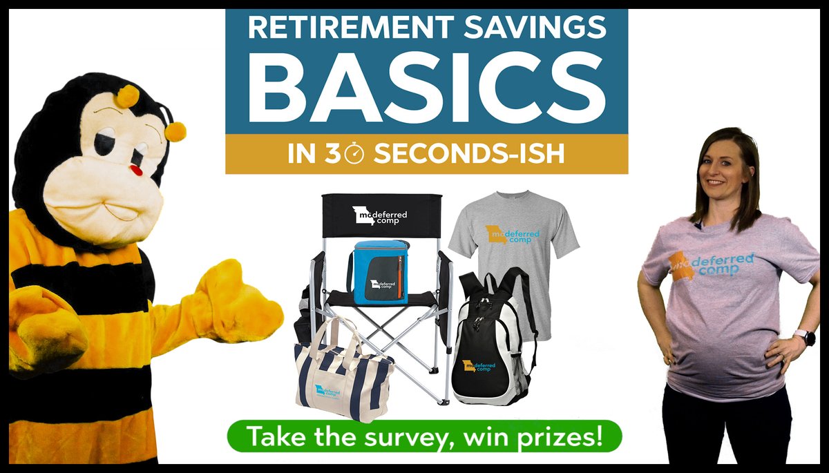 If you missed out on all the America Saves Week “Buzz” last week, you can check out the ‘Retirement Savings Basics in 30 seconds-ish’ video series on our website: bit.ly/2vnXcXp
*
*
Then, take our short survey for a chance to win cool prizes! bit.ly/2TAqVUQ