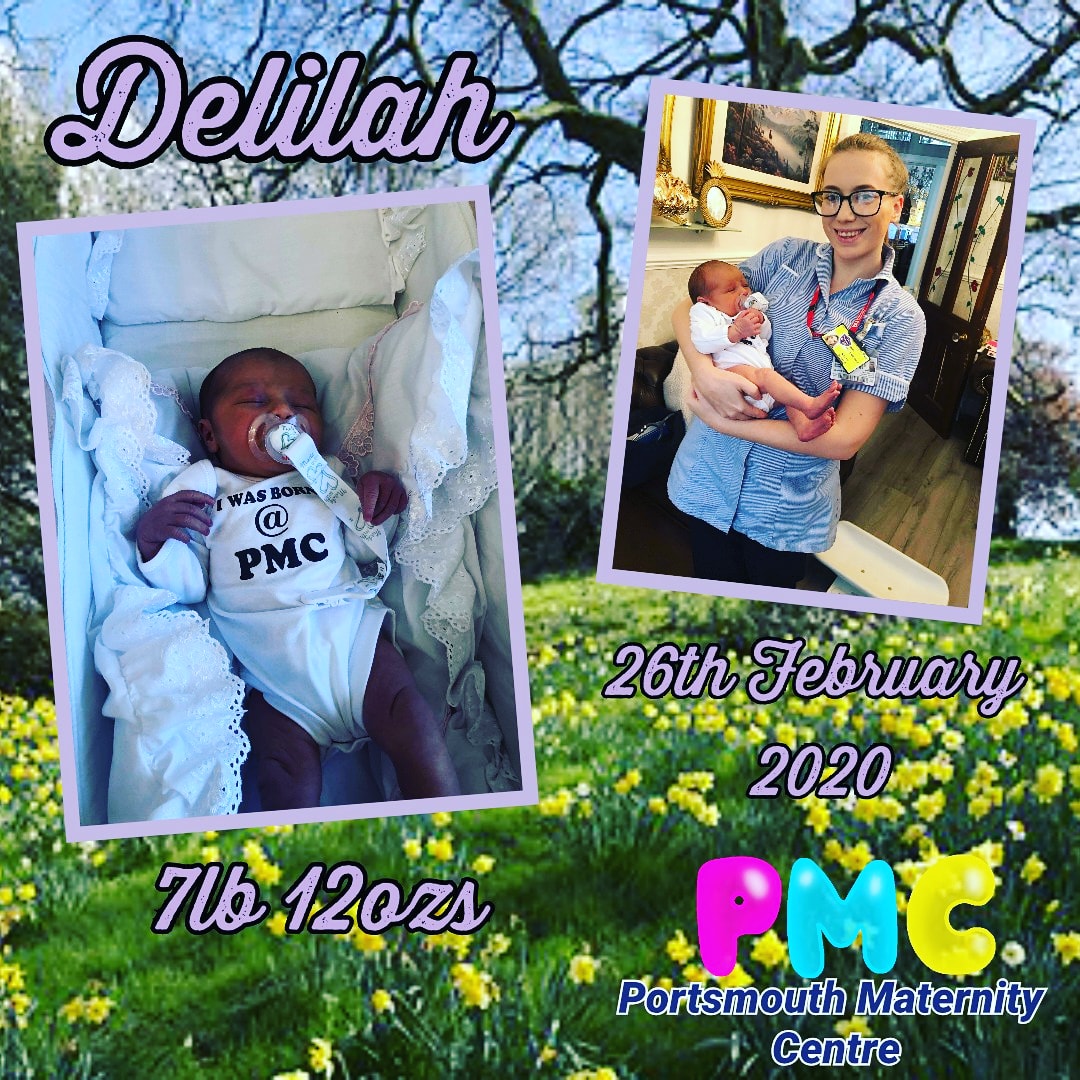 We have had 5 babies born <a href="/pompeymwledcare/">Portsmouth Maternity Centre</a> this week all being cared for by <a href="/TeamAthena1/">Team Athena</a> heres beautiful baby Delilah rocking her bespoke vest #continuityofcarer #babygirl <a href="/CouncilBu/">BU Midwifery Student Council</a> <a href="/bournemouthuni/">Bournemouth Uni</a>