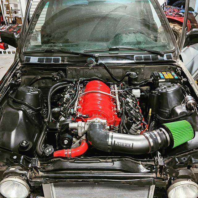 driftlogix's tweet photo. Made some serious progress on the #BMW #E30 #lsswap this weekend. Another week of late nights after work and it's time to fire it up!

#lsswaptheworld #ls2 #americanmuscle #v8 #workharddriveharder https://t.co/CEMKEAwg6H https://t.co/GZyl05t2W1