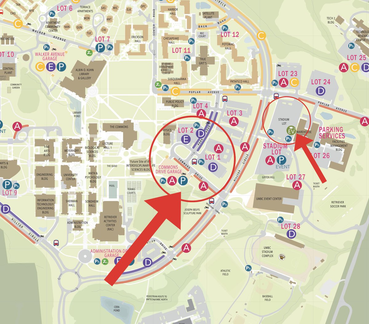 Umbc Athletics On Twitter Attention Fans Due To The Multiple Events Tomorrow Fans Attending The Umbc Mlax Game Are Being Asked To Park In Lots 1 2 The Commons Garage Or The Umbc Parking Map 2022