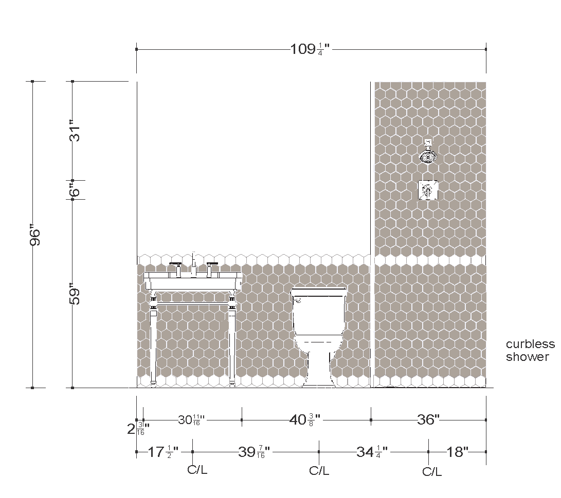 2020DesignGuru's tweet photo. Step 2 of these bath drawings. The tile is colored in by me and the designer will be adding some color by hand in the next few days. It's a process...  Bath 2 image 1... https://t.co/EGu7ZtKx5X