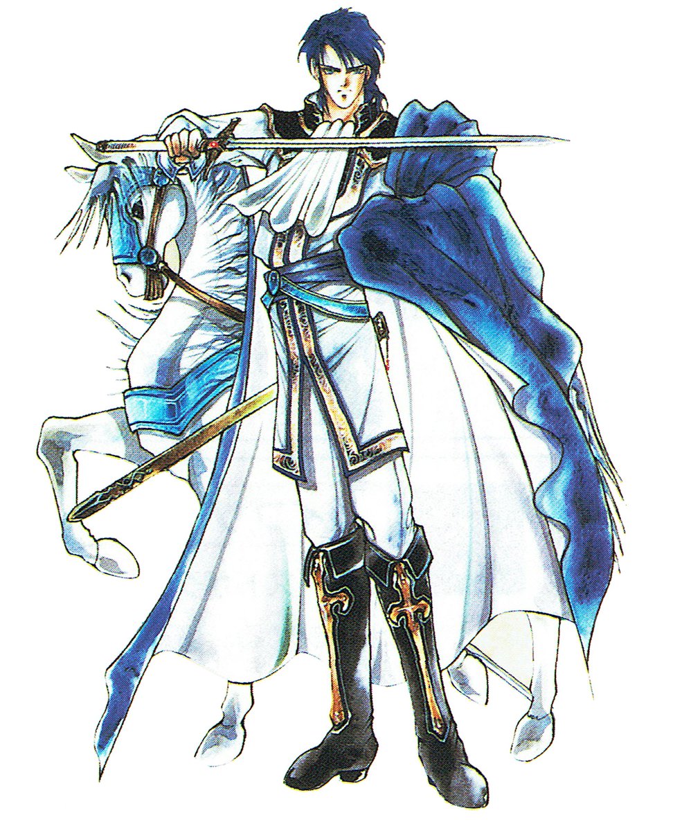 Video Game Art Archive on Twitter: "You think 'Fire Emblem' is out of blue  haired characters for 'Smash Bros'? The Japanese only 'Seisen No Keifu' for  the Super Famicom has at least