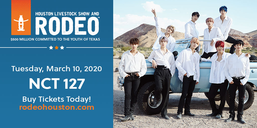 RT &amp; Follow <a href="/RODEOHOUSTON/">RODEOHOUSTON</a> for your chance to WIN 2 tickets to see NCT 127! One winner will be selected and notified by DM!
