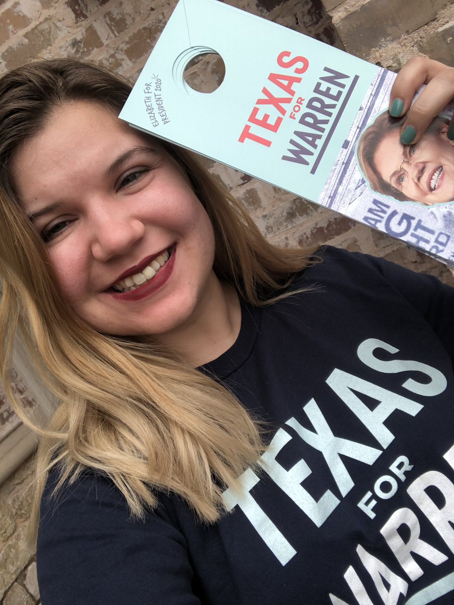 feliznatalie_'s tweet photo. What else would I wear on #TexasIndependenceDay? The Warren campaign made sure to hire Texans so we could organize our own communities and invest in organizing the state beyond Super Tuesday and all down the ballot! #TurnTexasBlue #TexasForWarren https://t.co/dVyPH1Nu9S