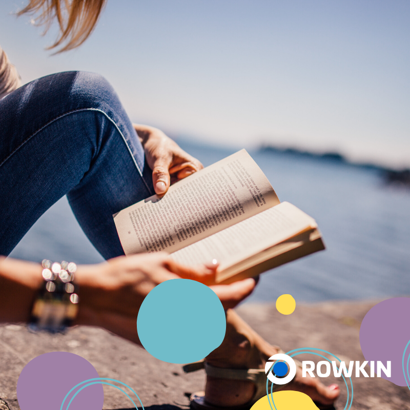 RowkinInc's tweet photo. A great #book in your hand + great #music in your #Rowkin = pure bliss ^_^ https://t.co/7meaWWv6ws