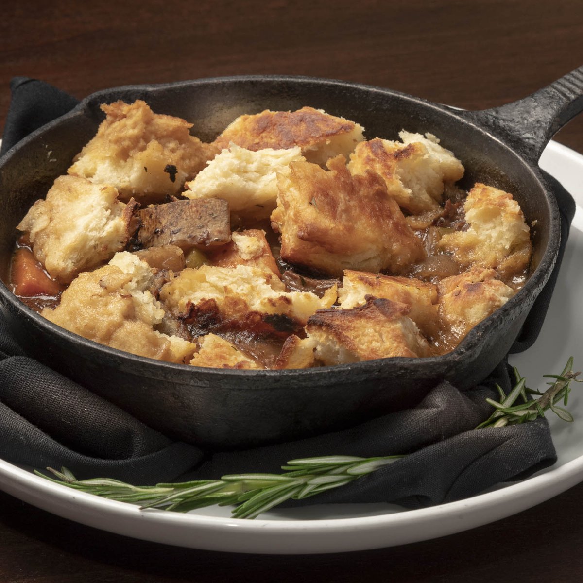 One of the entrees being featured this week for Maine Restaurant Week ~ Short Rib Pot Pie: Mirepoix, Potatoes, Peas, Braised Short Rib &amp; Pan Gravy, topped with House-Made Herb Biscuit
#MRW2020