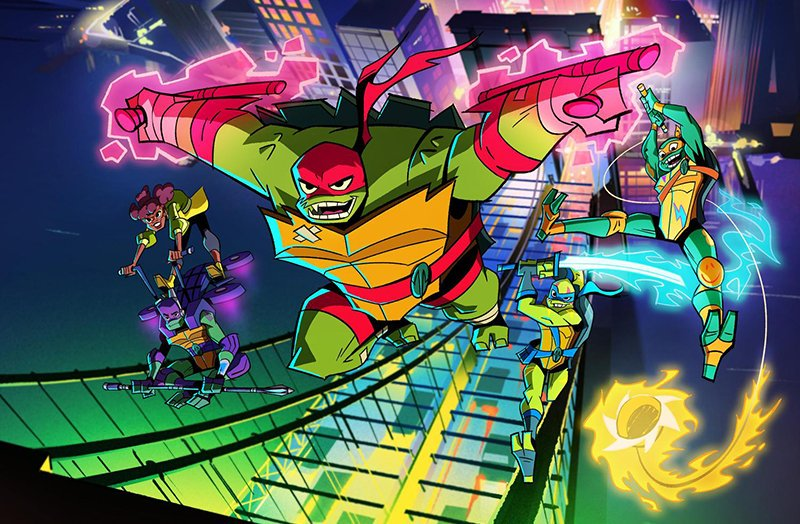 I find it funny when Rise of the TMNT was revealed, some fans were upset that Raph and Mikey's weapons were changed to Tonfās and Kusari-fundo/Manriki-gusari, that it went against the source material. When in reality, it was a call back to the comics, when they were in training.