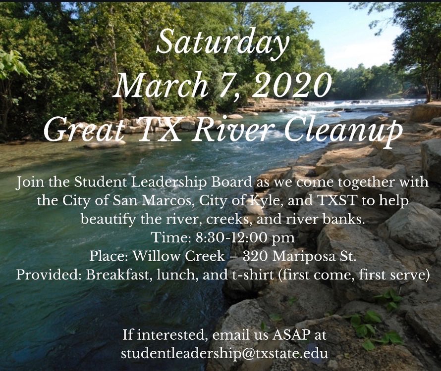 Let’s give back to our community together! Volunteer with us for the Anual River Clean Up!  #community