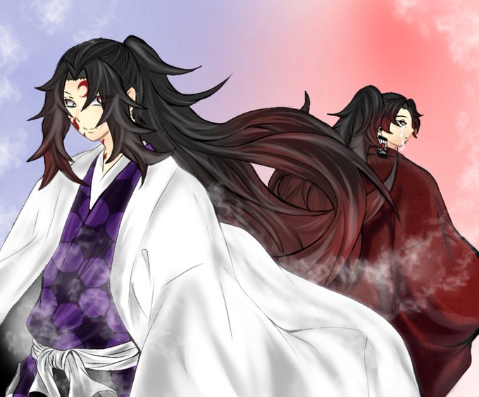 柱マダ♡ うちはは最強！さんがTwitterに投稿した黒死牟(鬼滅の刃)のイラスト。