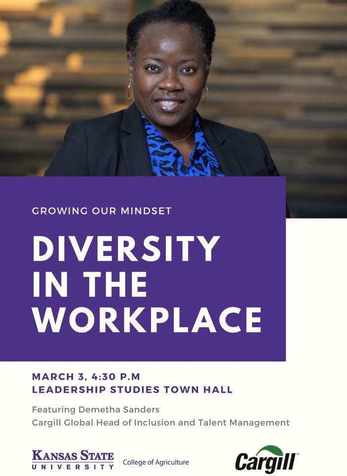 Looking forward to Growing Our Mindset Pt 6.  Join <a href="/kstateag/">K-State College of Agriculture</a> us and thanks <a href="/Cargill/">Cargill</a>  for your support and our speaker!! <a href="/KState_MANRRS/">KSU MANRRS</a> <a href="/NationalMANRRS/">MANRRS</a> <a href="/lonniehobbsjr/">Lonnie Hobbs, Jr.</a> <a href="/KSU_Foundation/">KSU Foundation</a> @KStateDiversity