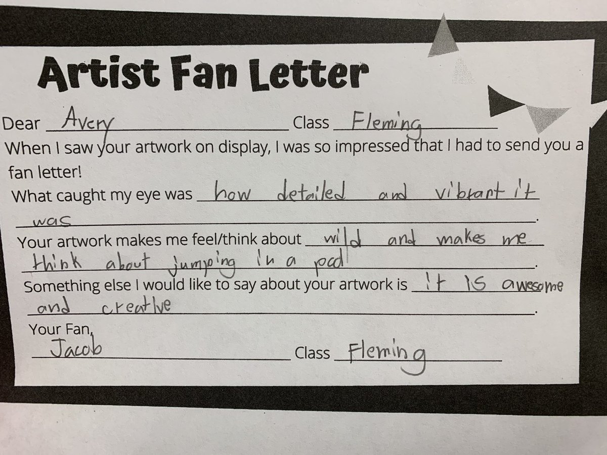 mjfleming5's tweet photo. This sweet note from one of my students to another made my heart happy. ❤️ What a fun idea, Mrs. Bibbs and Ms. Fry! @TigerTOESart @TaraOaks_ES #4thgrade https://t.co/Tx3KrPJYHs