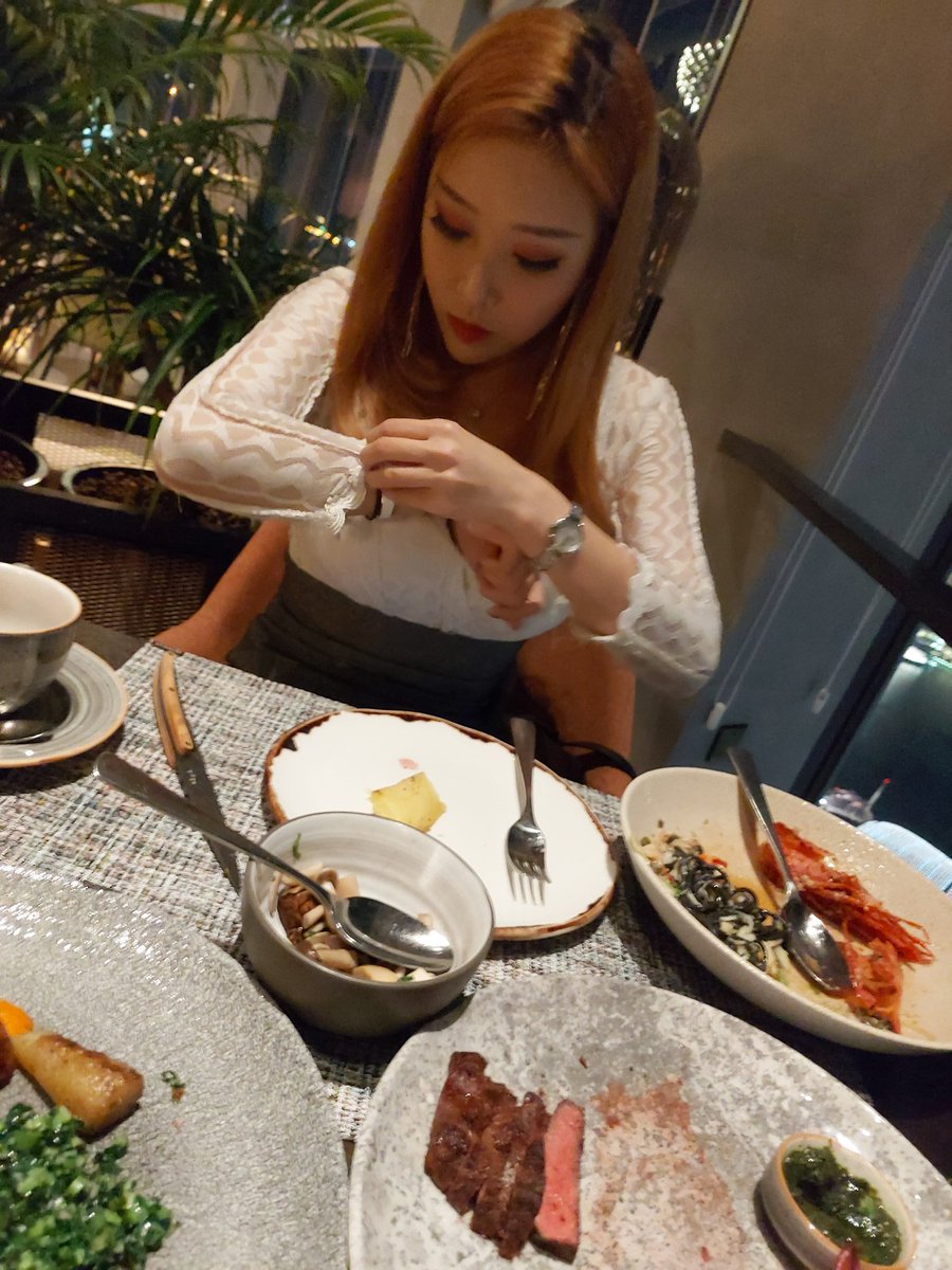 Dinner 70 levels above the ground. 🥰