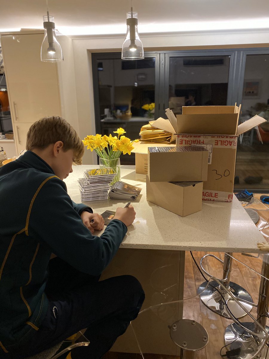 The backer CDs have arrived! 🎵 Better get signing...🖊 #NewMusic #boytreble @Andy_Doe <a href="/rob_lewis_music/">Rob Lewis</a> <a href="/sim_4/">Sim 4 lover</a> @pegasuschoir <a href="/mozartplayers/">London Mozart Players</a> <a href="/AkselMusic/">Aksel Rykkvin</a> <a href="/ClassicFM/">Classic FM</a>
