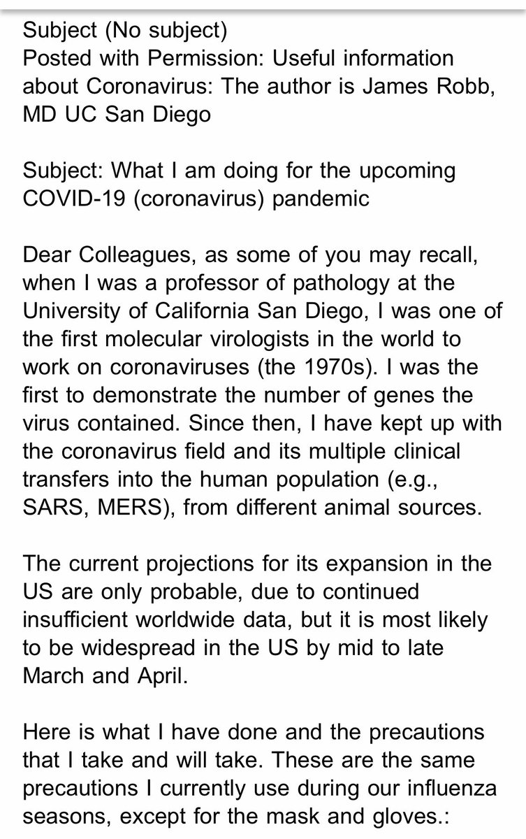 sarakarl's tweet photo. 6 people in my state have died from this so far. I found this info from a UCSD doc who studied #CoronaVirus to be helpful. RT and pass it on! 1/5 https://t.co/Y6hsDHw0Jd