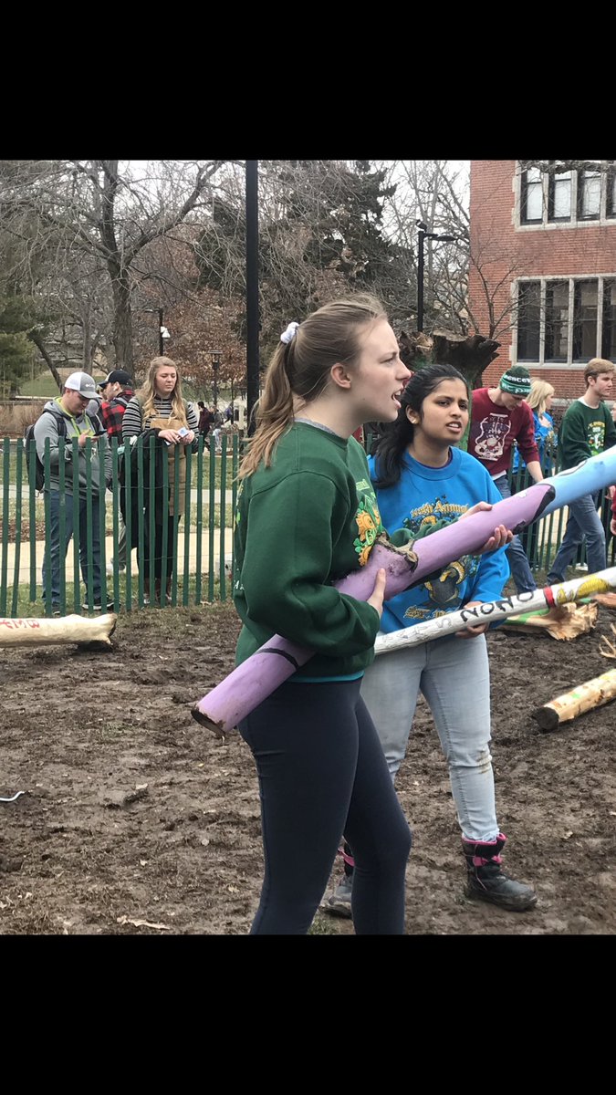 MissouriSandT's tweet image. In the spirit of St. Pat driving the snakes out of Ireland, our students drove the snakes out of the pit with their shillelaghs! 10 DAZE until the best ever! ☘️🐍☘️ @StPatsBoard #BestEver