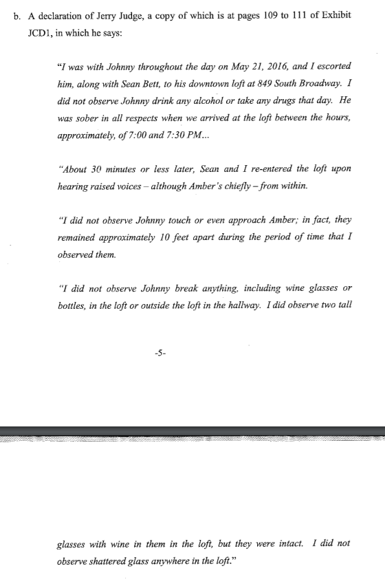parts of Jerry Judge's witness statement
